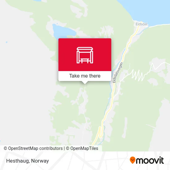 Hesthaug map