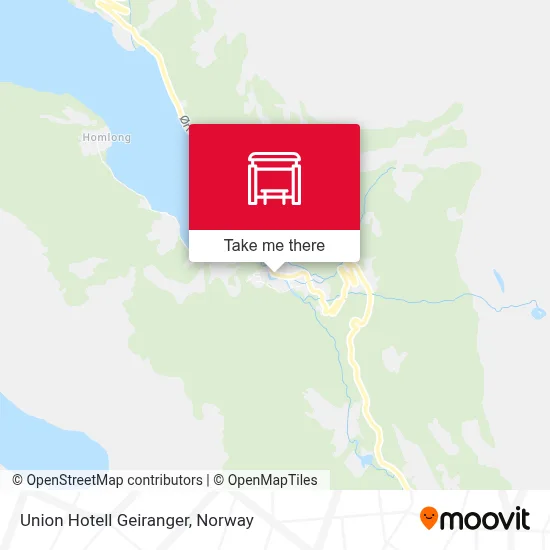 Union Hotell Geiranger map
