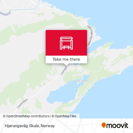 Hjørungavåg Skule map
