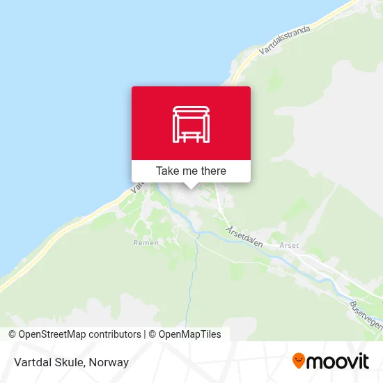 Vartdal Skule map