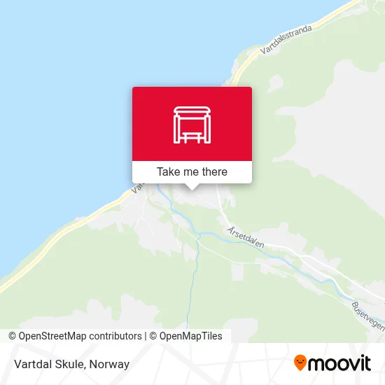 Vartdal Skule map