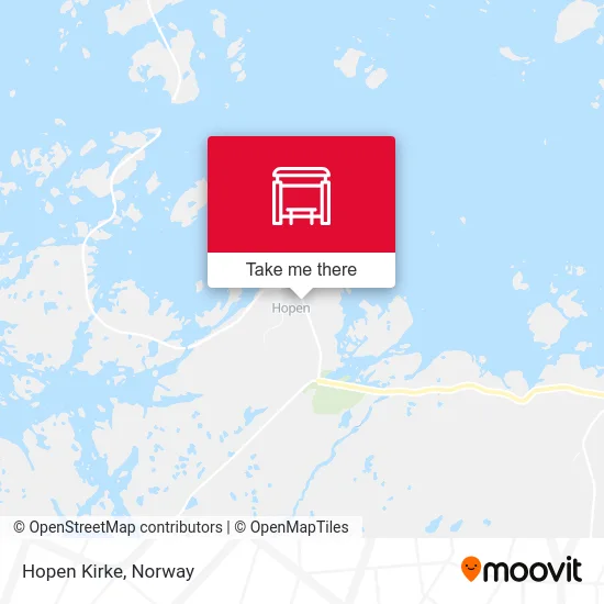 Hopen Kirke map