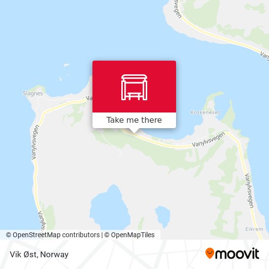 Vik Øst map