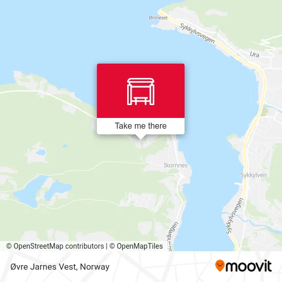 Øvre Jarnes Vest map