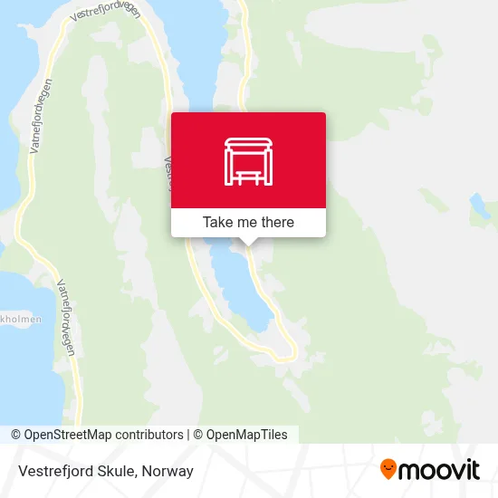Vestrefjord Skule map