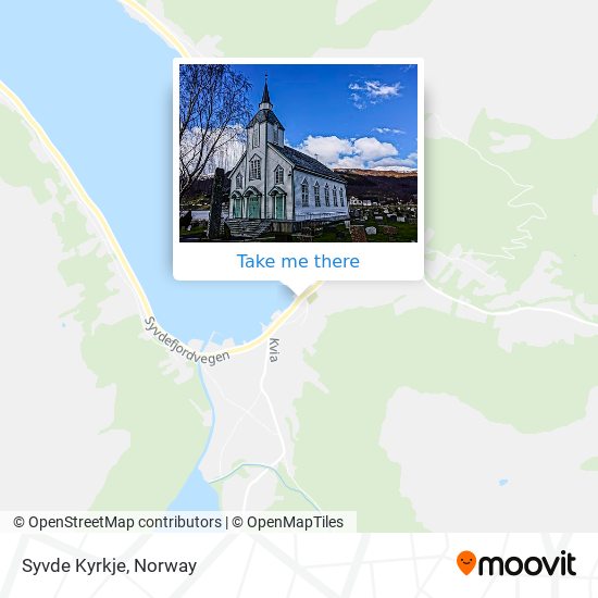 Syvde Kyrkje map