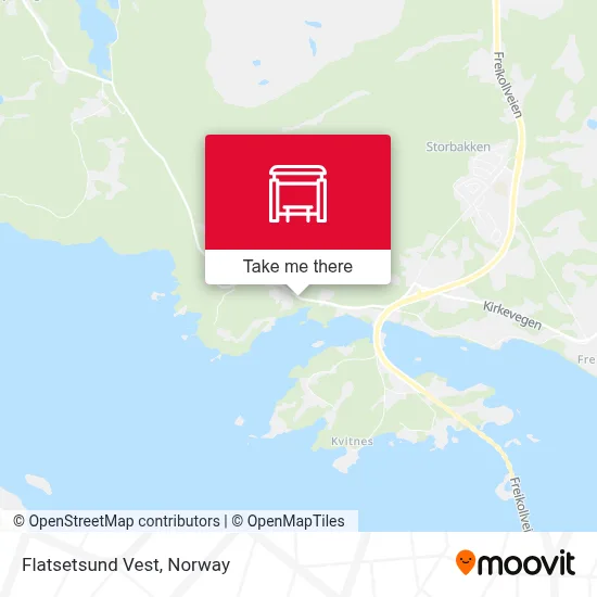 Flatsetsund Vest map