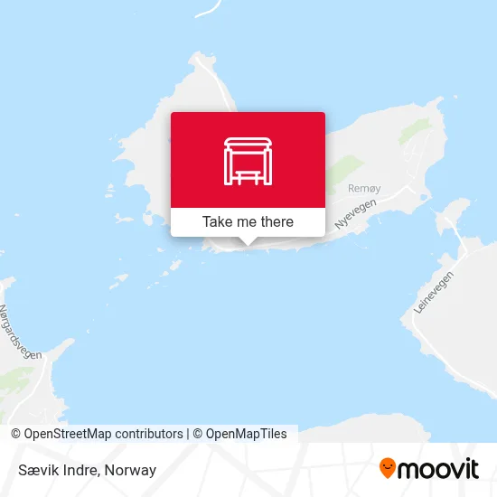 Sævik Indre map