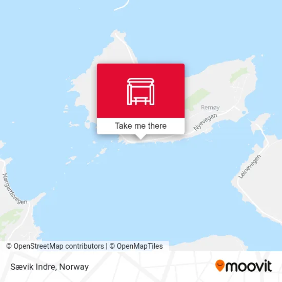 Sævik Indre map