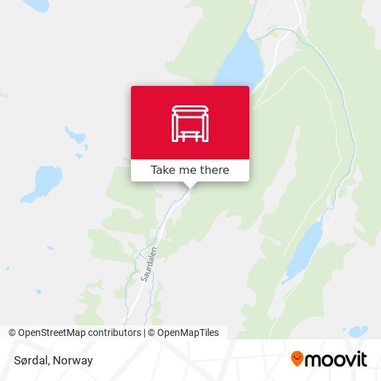 Sørdal map