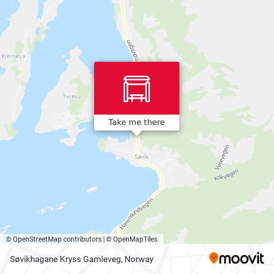 Søvikhagane Kryss Gamleveg map