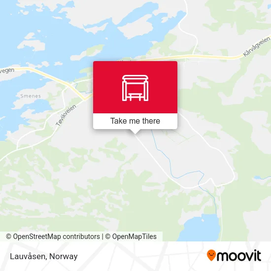 Lauvåsen map