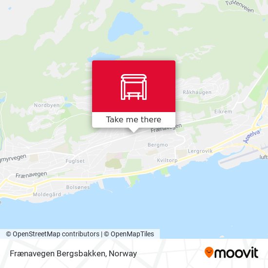 Frænavegen Bergsbakken map