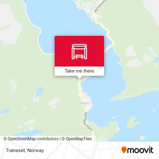 Trøneset map