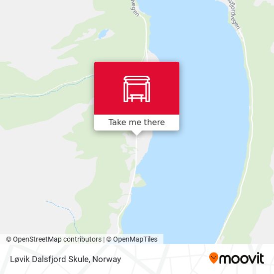 Løvik Dalsfjord Skule map