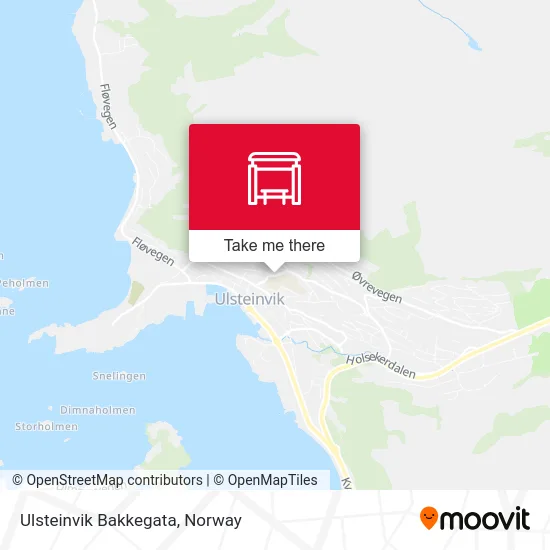 Ulsteinvik Bakkegata map