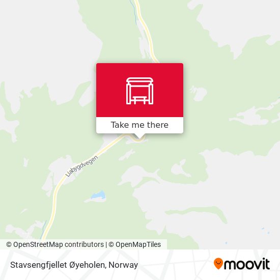 Stavsengfjellet Øyeholen map
