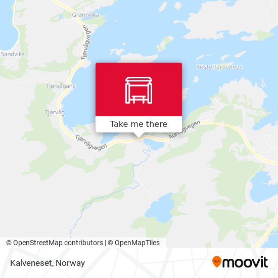 Kalveneset map