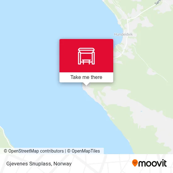 Gjevenes Snuplass map