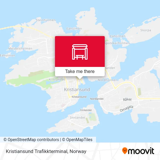 Kristiansund Trafikkterminal map