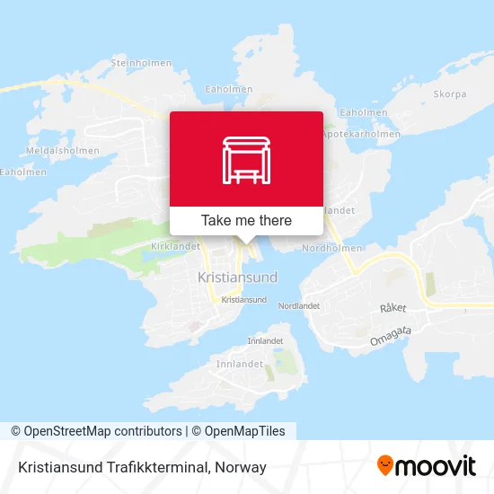 Kristiansund Trafikkterminal map