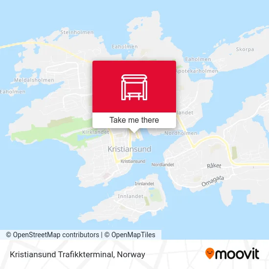 Kristiansund Trafikkterminal map