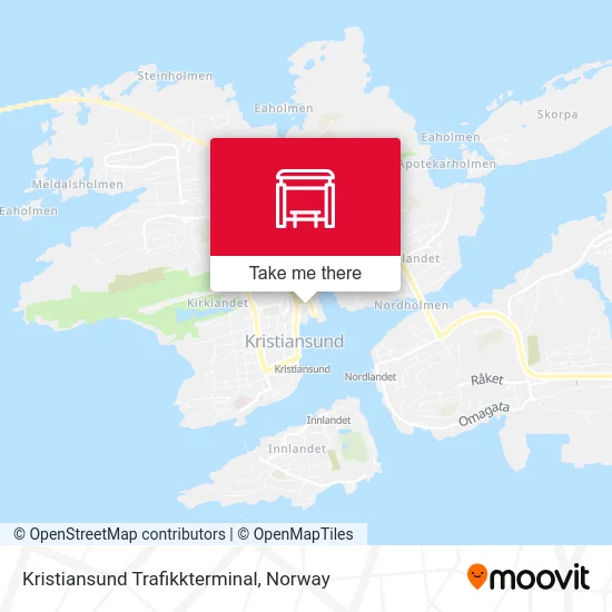 Kristiansund Trafikkterminal map