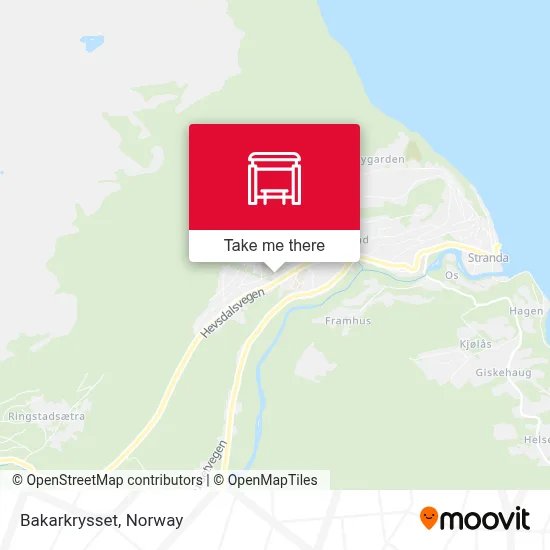 Bakarkrysset map
