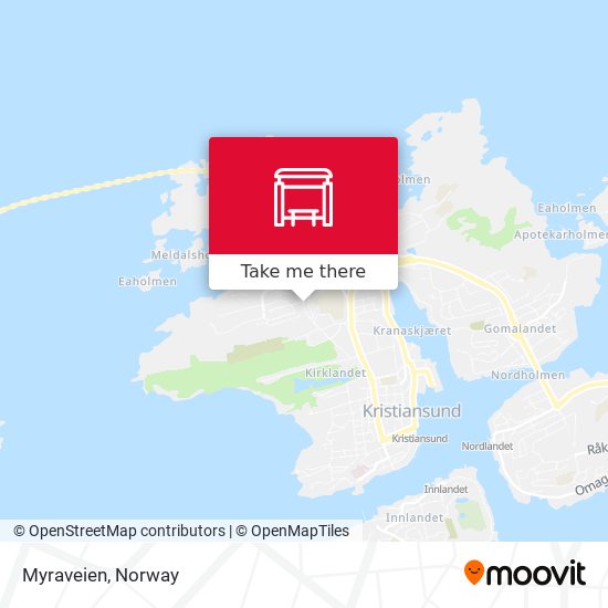 Myraveien map