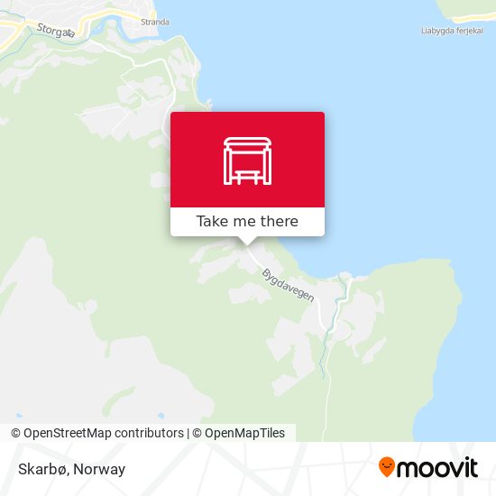 Skarbø map