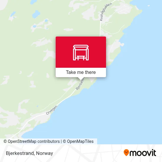 Bjerkestrand map