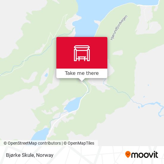 Bjørke Skule map