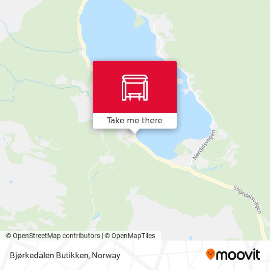 Bjørkedalen Butikken map