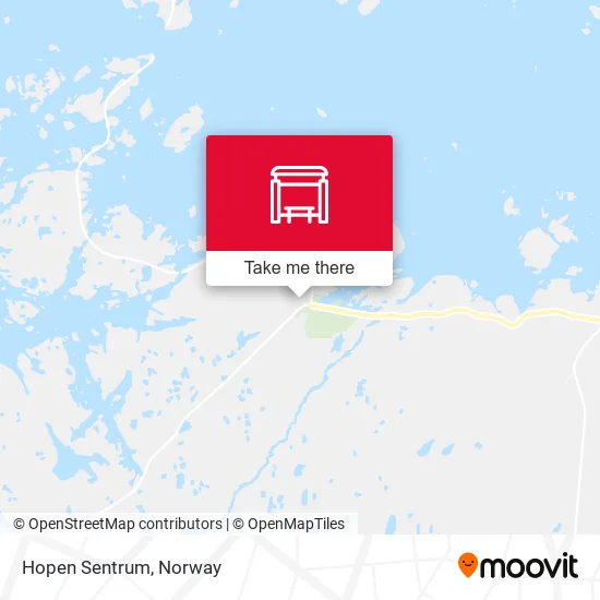 Hopen Sentrum map