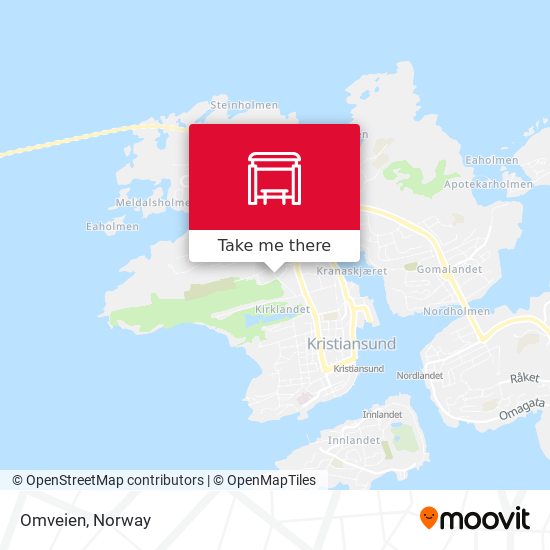 Omveien map