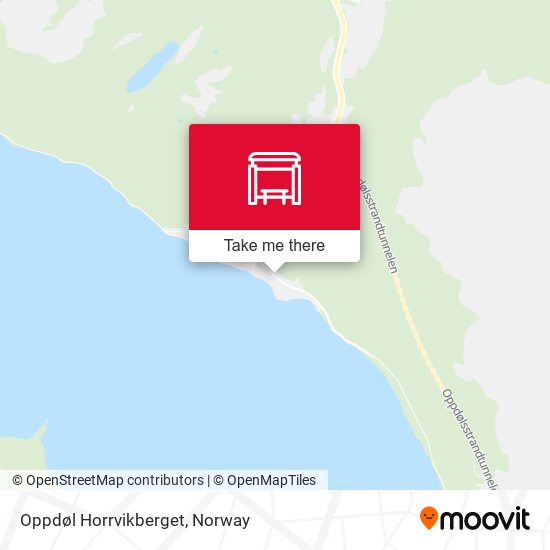 Oppdøl Horrvikberget map