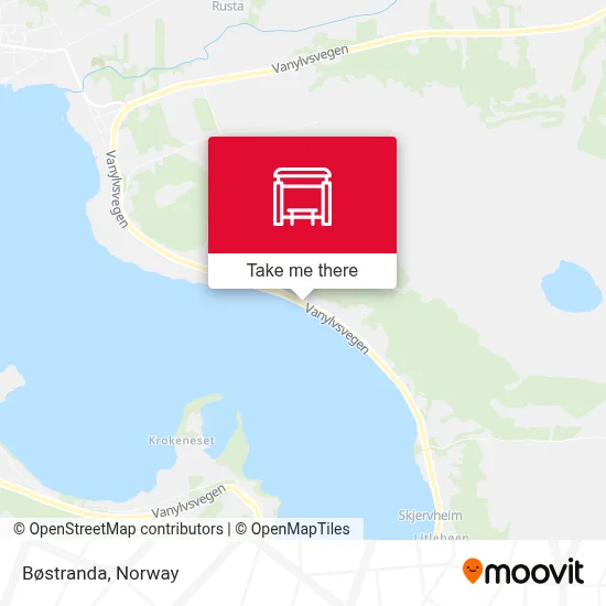 Bøstranda map