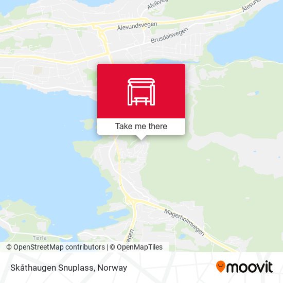 Skåthaugen Snuplass map