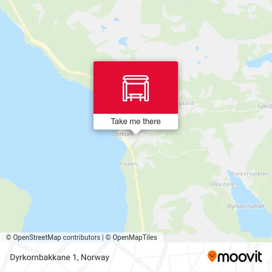 Dyrkornbakkane 1 map