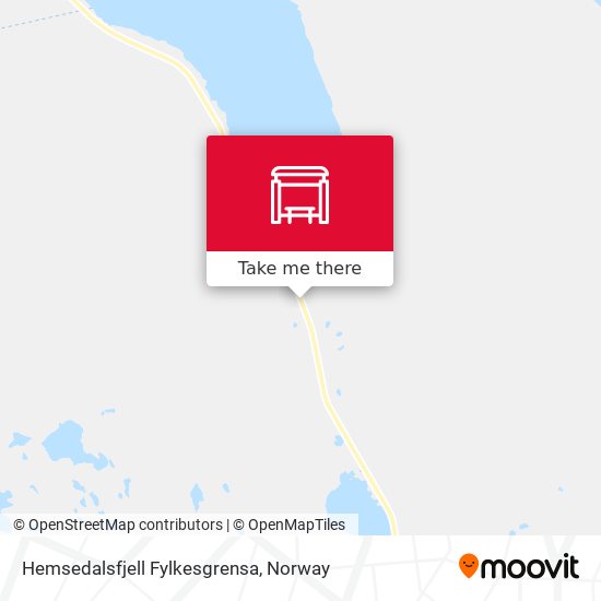 Hemsedalsfjell Fylkesgrensa map