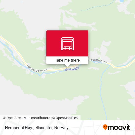 Hemsedal Høyfjellssenter map