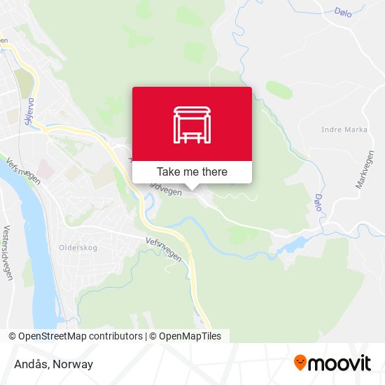 Andås map