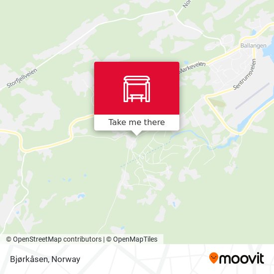 Bjørkåsen map