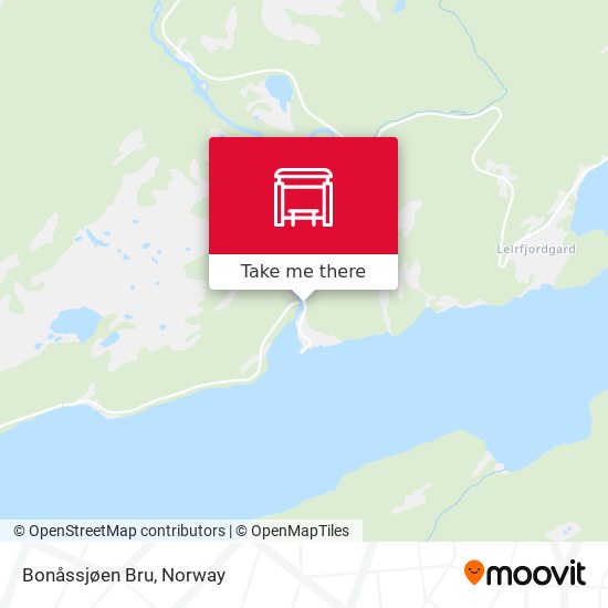 Bonåssjøen Bru map