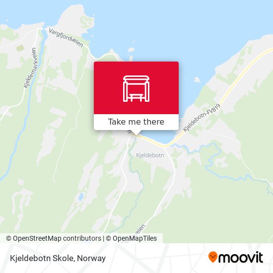 Kjeldebotn Skole map