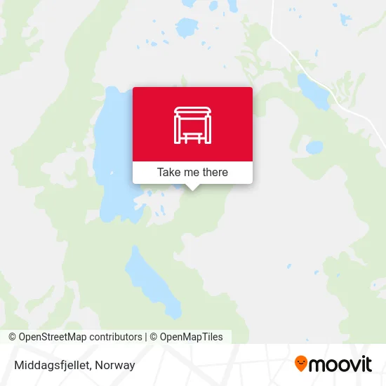 Middagsfjellet map