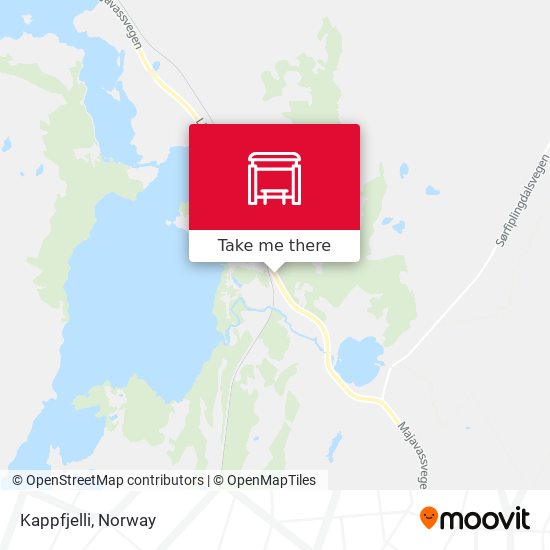 Kappfjelli map