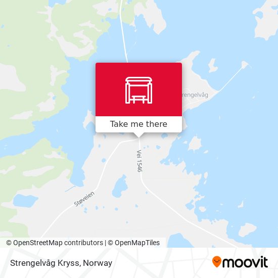 Strengelvåg Kryss map