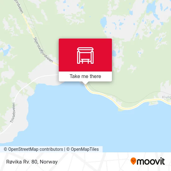 Røvika Rv. 80 map
