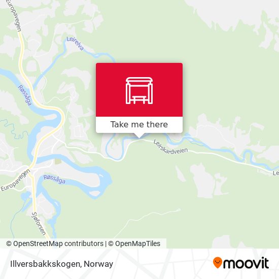 Illversbakkskogen map